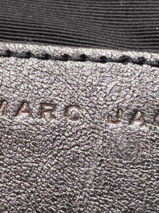 ✨ RARE Marc Jacobs Gotham Silver Metallic Leather Backpack Mini Bookbag ✨ main image 6